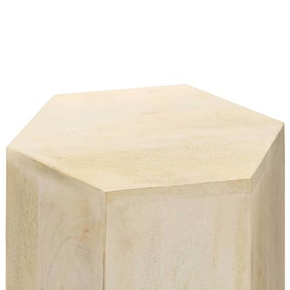 Комплект маси за кафе, 3 бр, манго масив