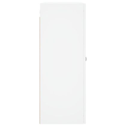 Стенни шкафове, 2 бр, бели, инженерно дърво