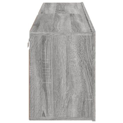 ТВ шкафове за стенен монтаж, 2 бр, сив сонома, 80x30x41 см