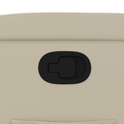 Изправящ реклайнер стол, кремав, изкуствена кожа