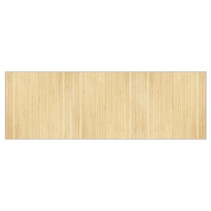 Килим, правоъгълен, натурален, 100x300 см, бамбук