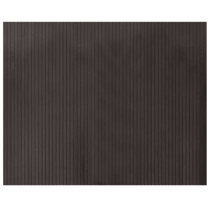 Килим, правоъгълен, тъмнокафяв, 80x100 см, бамбук