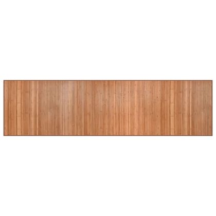 Килим, правоъгълен, натурален, 80x300 см, бамбук