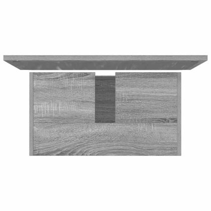 Комплект мебели за баня от 2 части сив сонома инженерно дърво