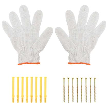 Скоби за рафт 4 бр 40x2,5x25 см сребрист неръждаема стомана