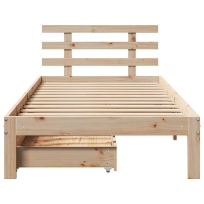 Рамка за легло, с чекмеджета, без матрак, 90x190 см