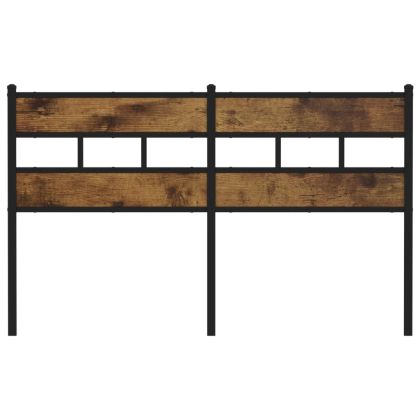 Горна табла, опушен дъб, 150 см, желязо и инженерно дърво