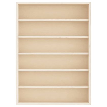 Дървена колекционерска витрина с 6 рафта 40x8,5x55 см