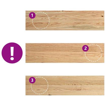 Прозоречни первази, 2 бр, 80x20x2 см, необработен масивен дъб