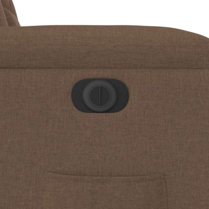 Електрически наклоняем стол, кафяв, текстил