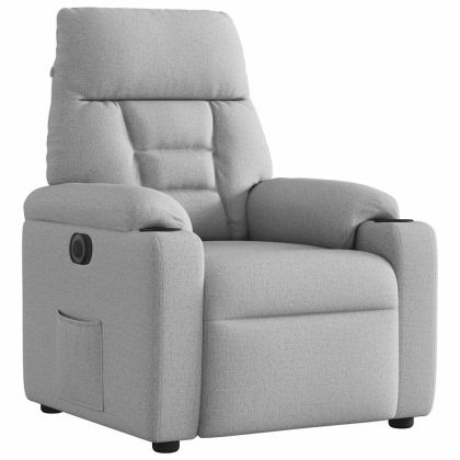 Електрически наклоняем стол, облачно сив, текстил