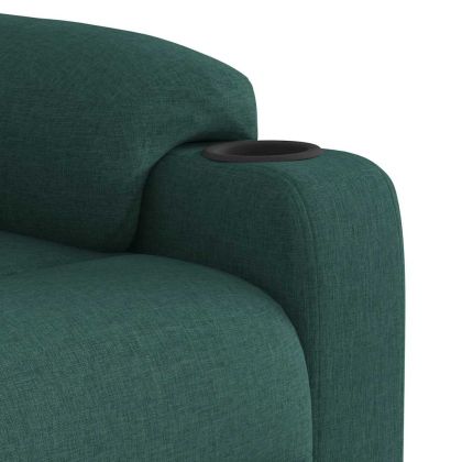 Масажен наклоняем стол, тъмнозелен, текстил