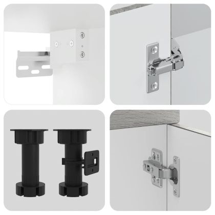 Комплект кухненски шкафове от 7 части Kalmar, инженерно дърво