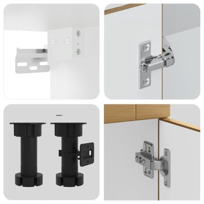 Комплект кухненски шкафове от 14 части Porto, инженерно дърво