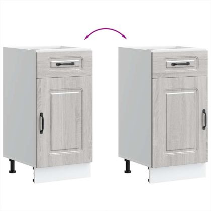 Кухненски шкаф, "Kalmar", сив сонома, инженерно дърво