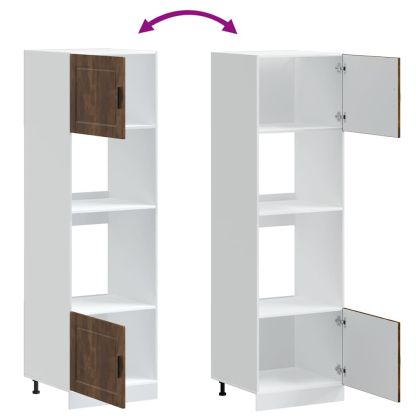 Шкафове за фурна 2 бр Porto, опушен дъб, инженерна дървесина