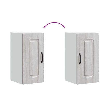 Кухненски стенен шкаф, Kalmar, сив сонома, инженерно дърво