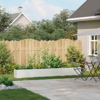 Кашпа, бяла, 280x40x40 см, студеновалцувана стомана