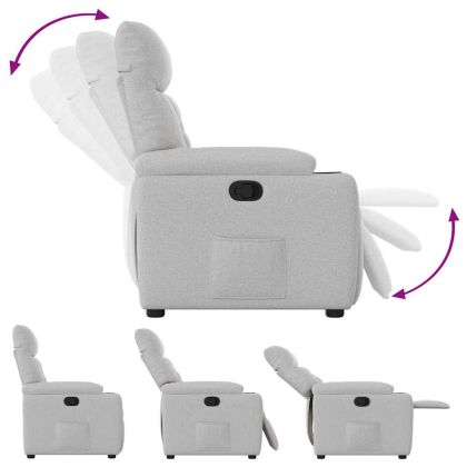 Recliner Chair Cloud Grey Fabric