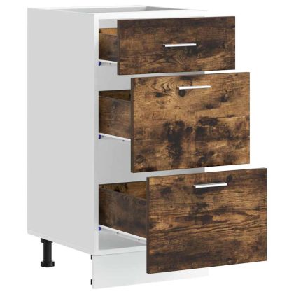 Долен шкаф "Lyon" опушен дъб 40x46x81,5 см, инженерно дърво