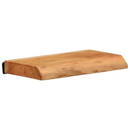 Стенни рафтове, 2 бр, 30x20x3,5 см, акациево дърво масив