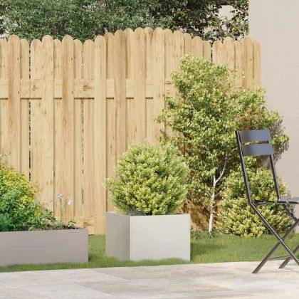 Кашпа, бяла, 40x40x30 см, стомана