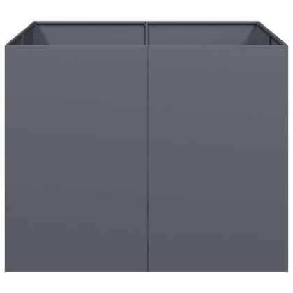 Кашпа, антрацит, 100x100x80 см, стомана
