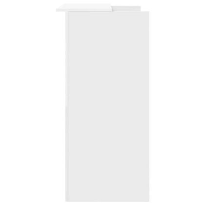 Рецепционно бюро, бяло, 100x50x103,5 см, инженерно дърво