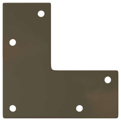 Крака за масичка за кафе, конична форма, 4 бр., естествена стомана, 42-43 см, стомана