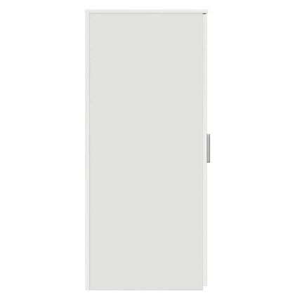 Шкаф за съхранение, бял, 40x45x103,5 см, инженерно дърво