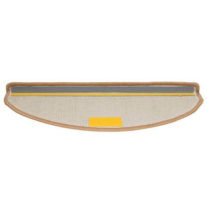 Изтривалки за стълби, 30 бр., 65x21x4 см, бежови, полукръгли, големи