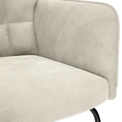 Люлеещ стол, кремав, кадифе