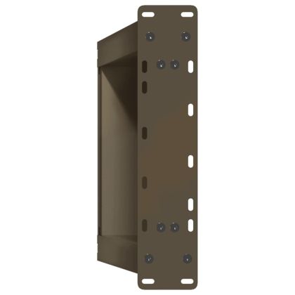 Крака за масичка за кафе, U-образни, 2 бр., естествена стомана, 38 x (42-43) см, стомана