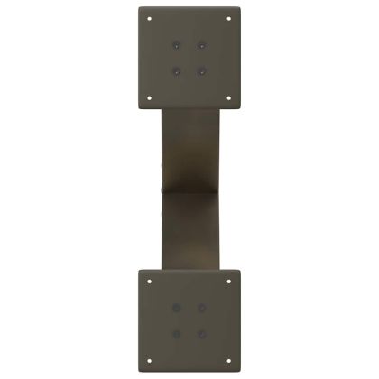 Крака за масичка за кафе, X-образни, 2 бр., естествена стомана, 60 x (30-31) см, стомана