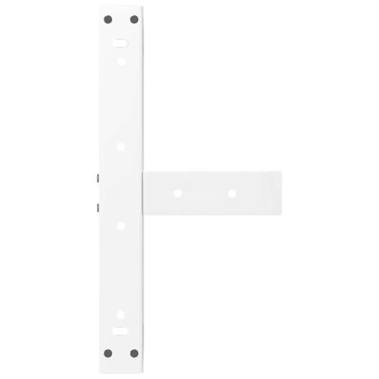 Крака за масичка за кафе, Т-образни, 2 бр., бели, 50x25x(30-31) см, стомана