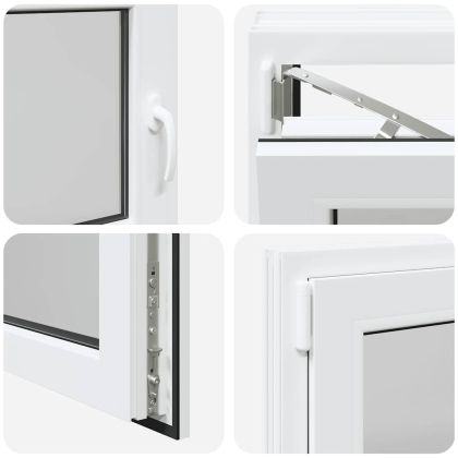 Прозорец за мазе "RISOR" 90x70 см, накланящ се и завъртащ се, DIN ляв, бял