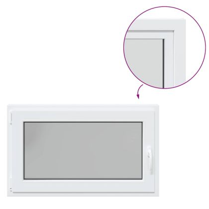 Прозорец за мазе "RISOR" 100x70 см, накланящ се и завъртащ се, DIN ляв, бял