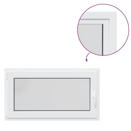 Прозорец за мазе "RISOR" 110x70 см, отваряемо-отварящ се, DIN ляв, бял