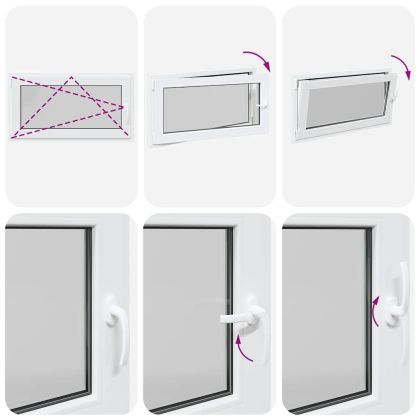 Прозорец за мазе "RISOR" 110x70 см, отваряемо-отварящ се, DIN ляв, бял