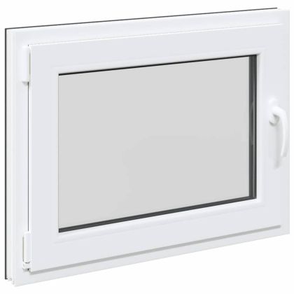 Прозорец за мазе "RISOR" 80x70 см Отварящо-отваряем DIN ляв антрацит