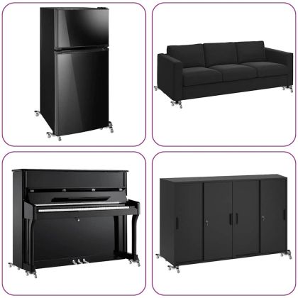 Мебелни колелца 4 бр. 16x14,5x5,5 см, стомана 180 кг