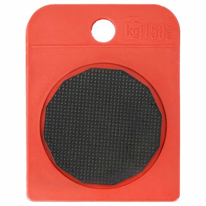 Мебелни колелца 8 бр. с повдигачи, червени, 9,8x7,5x3 см, 150 кг