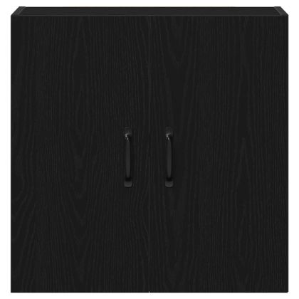 Стенен шкаф, черен дъб, 60x31x60 см, инженерно дърво