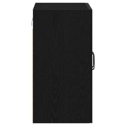 Стенен шкаф, черен дъб, 60x31x60 см, инженерно дърво