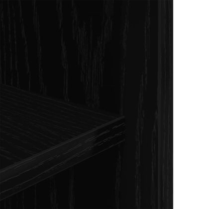 Стойка за аквариум, черен дъб, 75x36x72,5 см, инженерно дърво