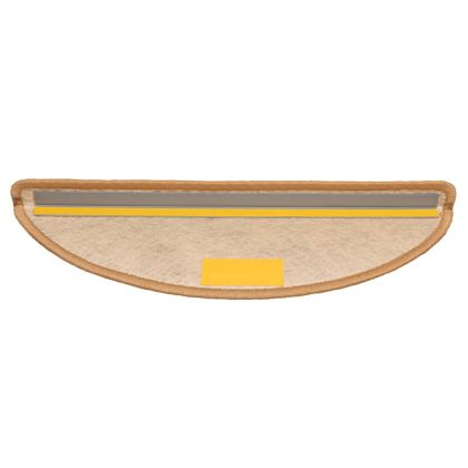 Самозалепващи стелки за стълби 15 бр 56x17x3 см сизал