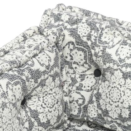 Палетна възглавница за диван, светлосива, текстил, пачуърк