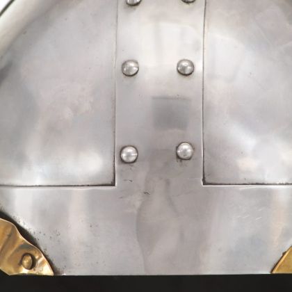 Фентъзи викингски шлем, ЛАРП, сребрист, стомана