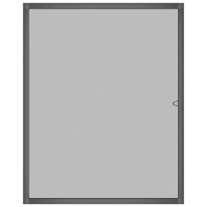 Мрежа против насекоми за прозорци, антрацит, 80x100 см