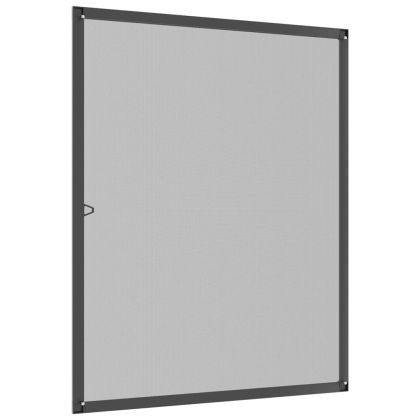 Мрежа против насекоми за прозорци, антрацит, 80x100 см